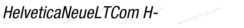 HelveticaNeueLTCom H字体转换